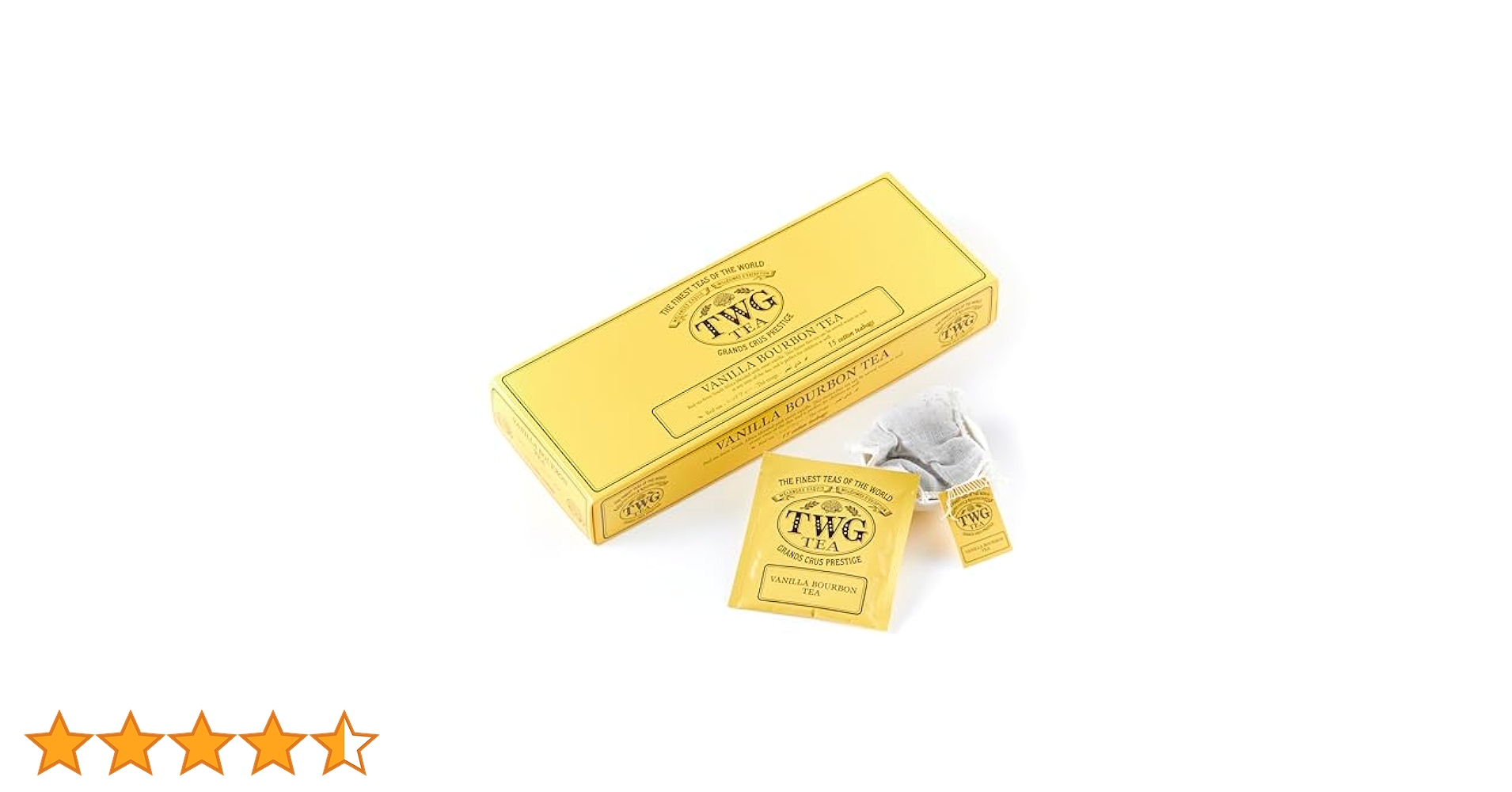 【未開封】TWG TEA VANILLA BOURBON TEA 15個入り TWG Tea, Vanilla Bourbon Tea 15 count Hand Sewn Cotton Tea